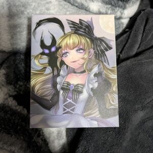 Gothic Anime Art Print with Bow